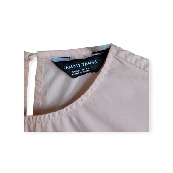 Romantic Ruffled Pink Blouse by Tammy Tangs size S - Picture 3 of 7